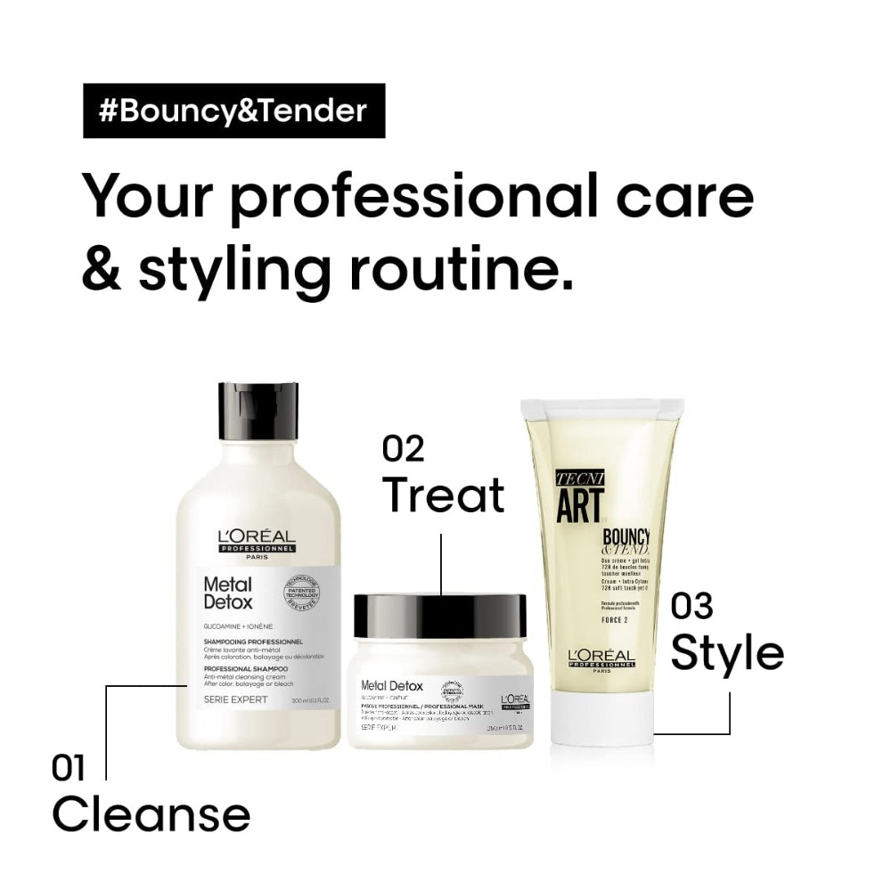 Duo crème + gel  "TecniArt Bouncy & Tender" - Pour les cheveux ondulés et bouclés (150ml/5.1oz)