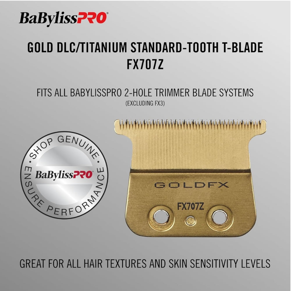 Lame de rechange pour tondeuse FX787 extra-plate réglable à zéro "FX707Z" DLC/Titanium - Or