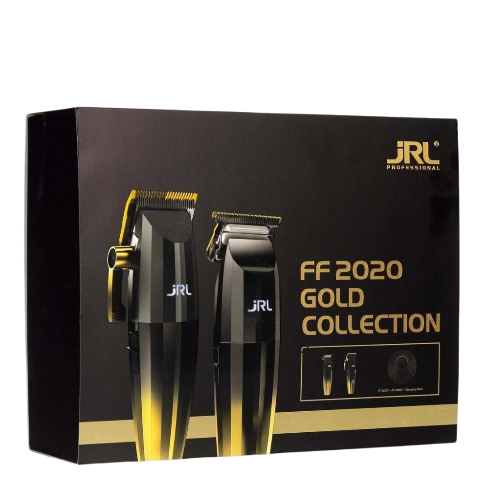 Ensemble de tondeuse sans fil avec station de chargement et pile lithium-ion "FF 2020C & FF 2020T Gold" - Or