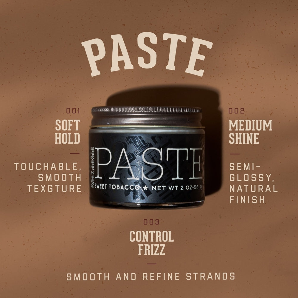 18.21 Man Made - Pâte coiffante "Sweet Tobacco Hair Paste" - Tenue légère, brillance moyenne (56.7g/2.0oz)