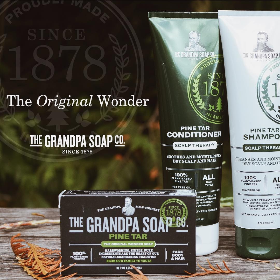 Barre de savon "The Original Wonder Soap Pine Tar" - Corps, visage et cheveux (120g/4.25oz)