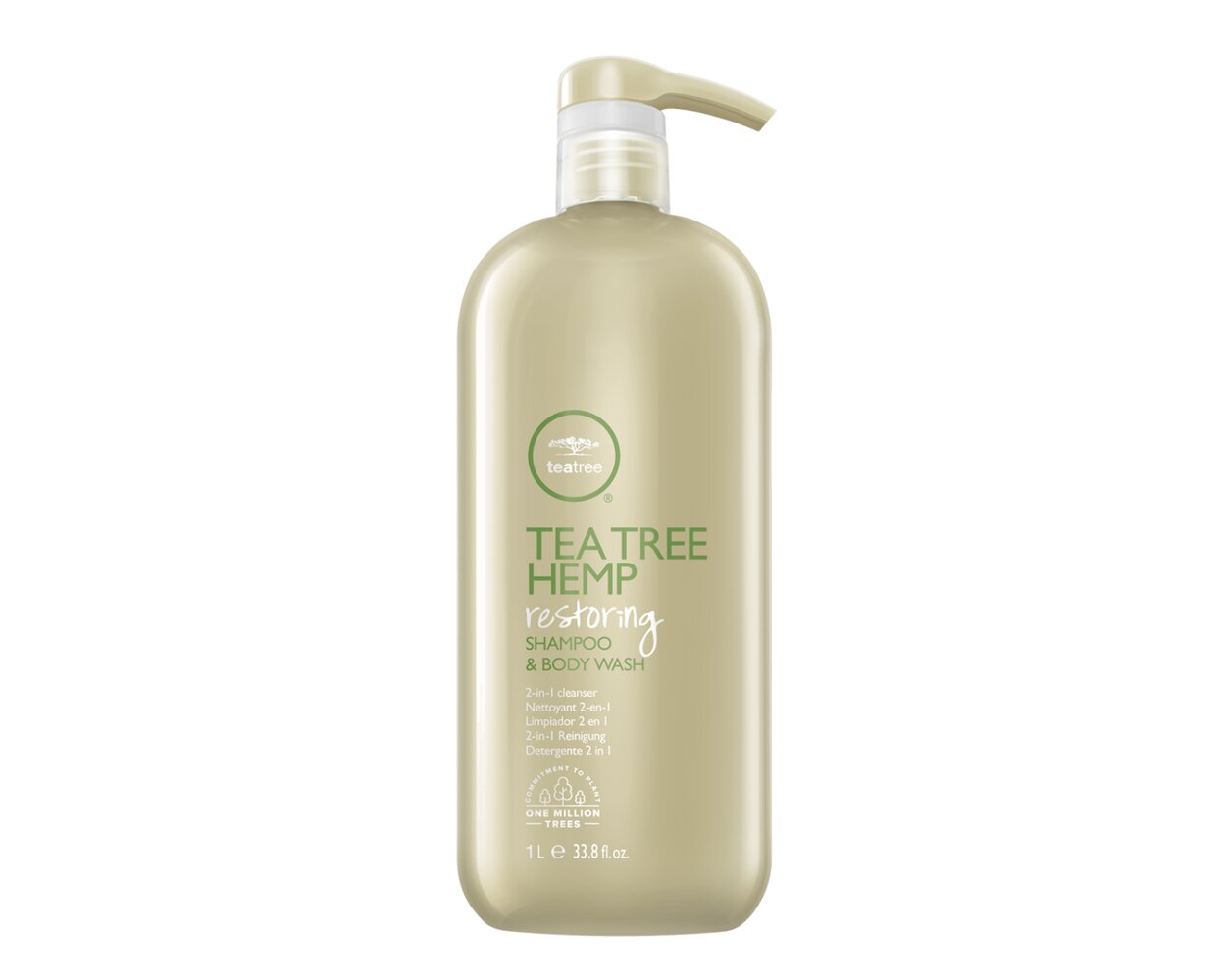Tea Tree Hemp Restoring Shampoo & Body Wash - 2 in 1 Cleanser