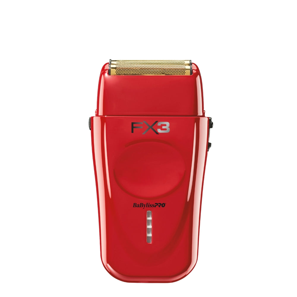 Rasoir sans fil à double lames haute vitesse "FXX3S" avec moteur Ferrari de 3e génération - Rouge
