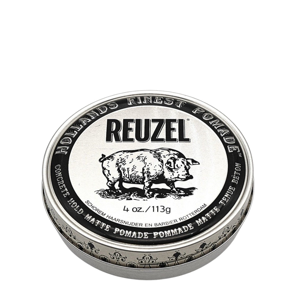 Reuzel - Pommade "Concrete Hold Pomade" - Tenue super forte fini mat (Argent)