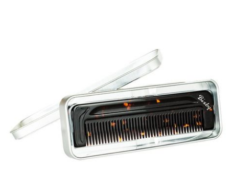 Peigne à dents fines 1,3mm d'espacement (133mm/5.24") - Tabac