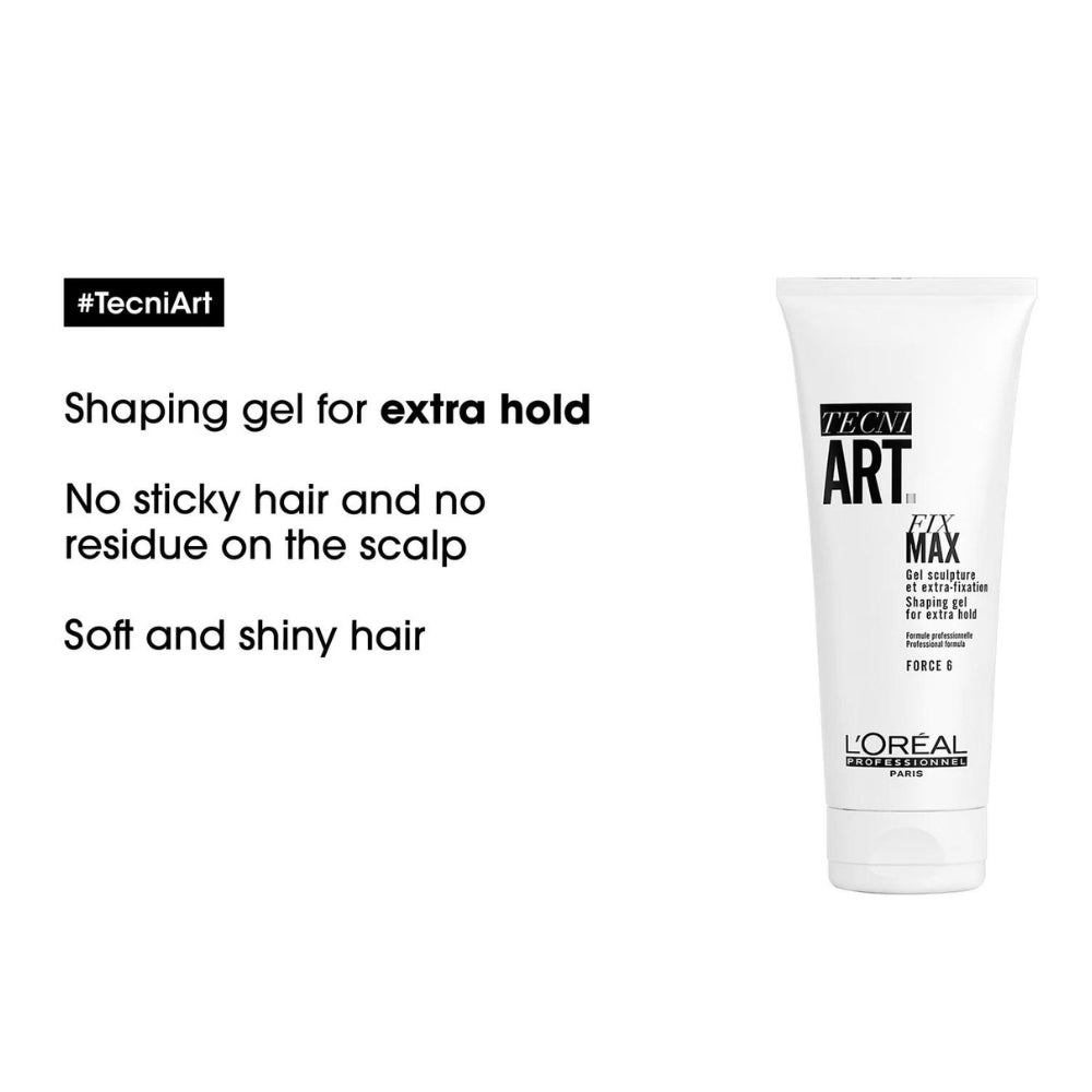 Gel sculpture et extra-fixation "Tecni.Art Fix Max" - Tenue maximale sans résidus (200ml/6.76oz)