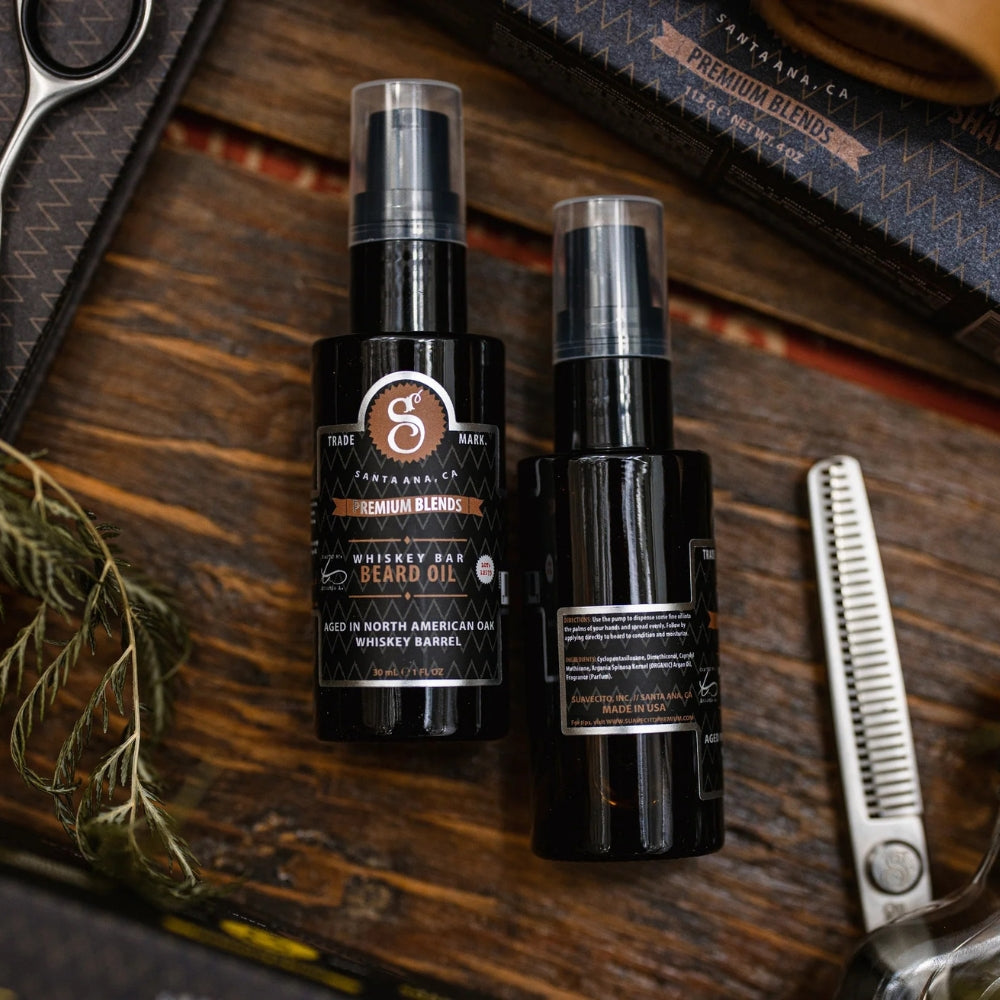 Huile à barbe "Premium Blends Beard Oil" - Whisky bar (30ml/1.0oz)