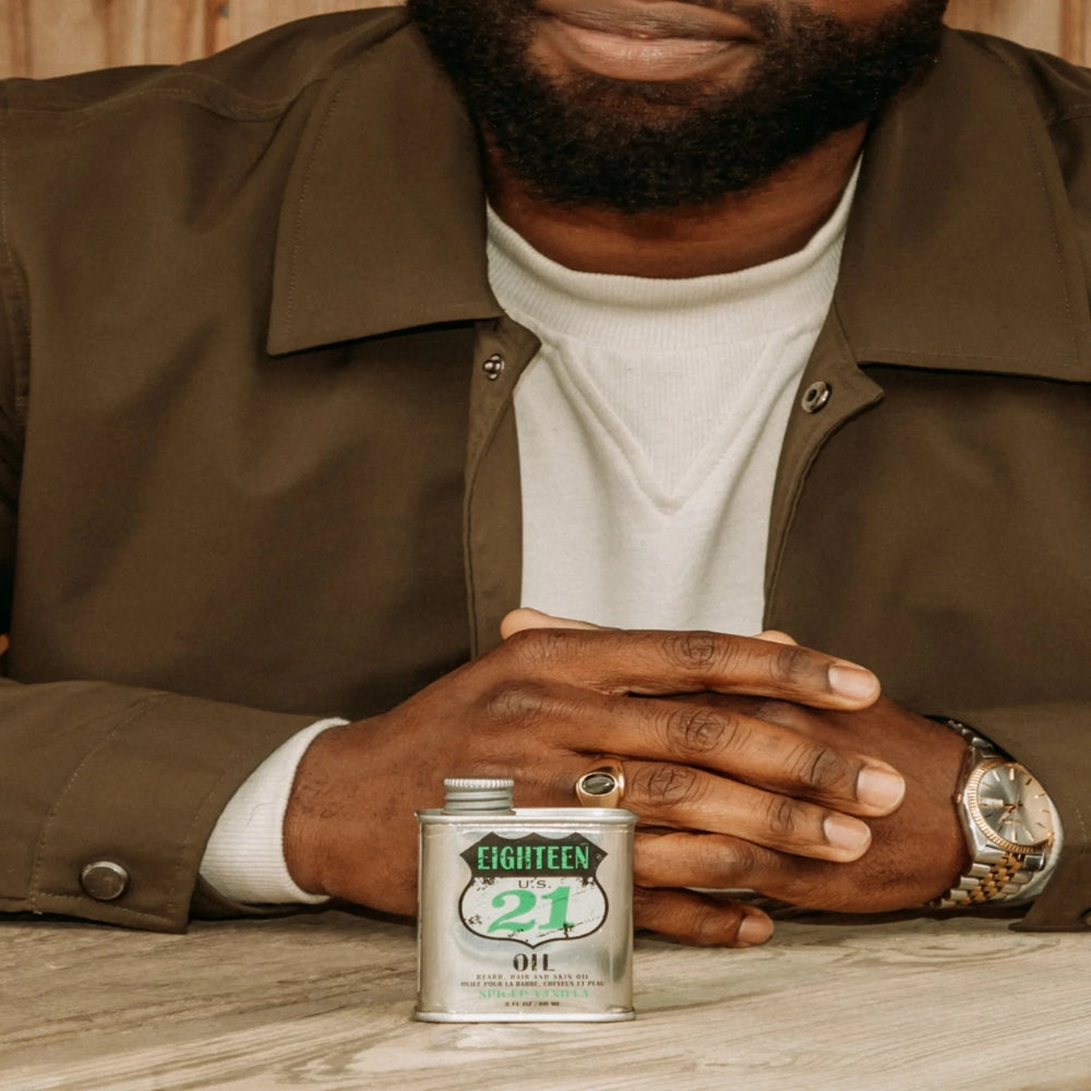 18.21 Man Made - Huile pour la barbe, cheveux et peau "Spiced Vanilla" (60ml/2.0oz)