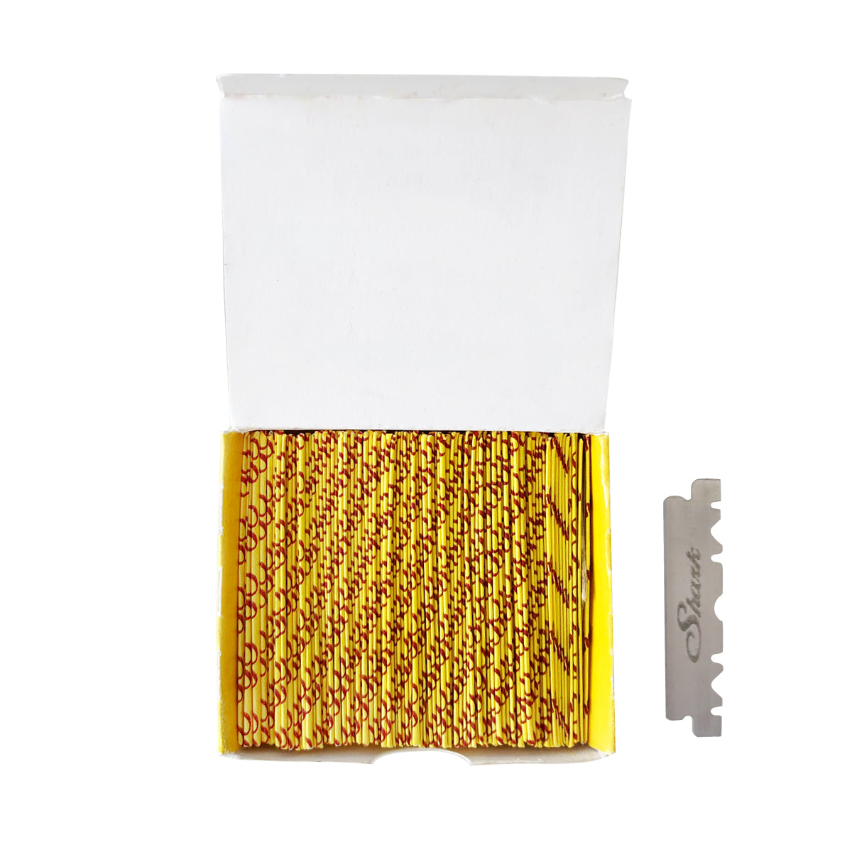 Demi-lame "Shark Super Stainless Half Blades" pour rasoir de barbier (100 lames)