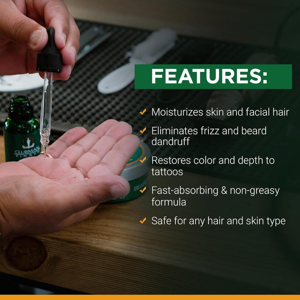Huile à barbe et tatouage - Hydrate, revitalise et rajeunit (30ml/1.0oz)