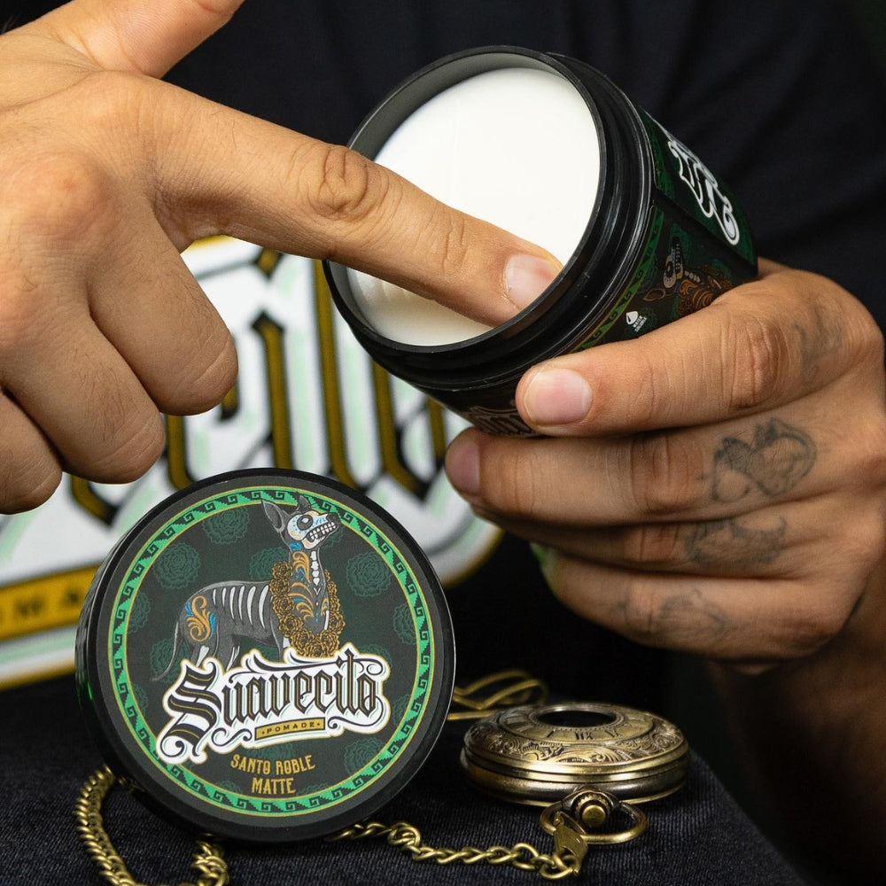 Pommade "Matte Pomade" Édition "Santo Roble" - Tenue moyenne, fini mat (113g/4.0oz)