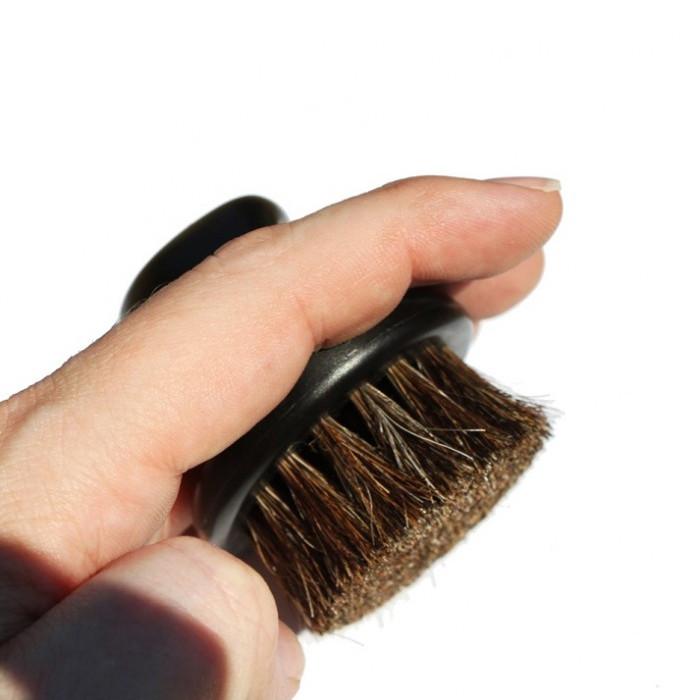 Brosse en poils de cheval "Soft Knuckle Horse Hair Brush" résistance douce
