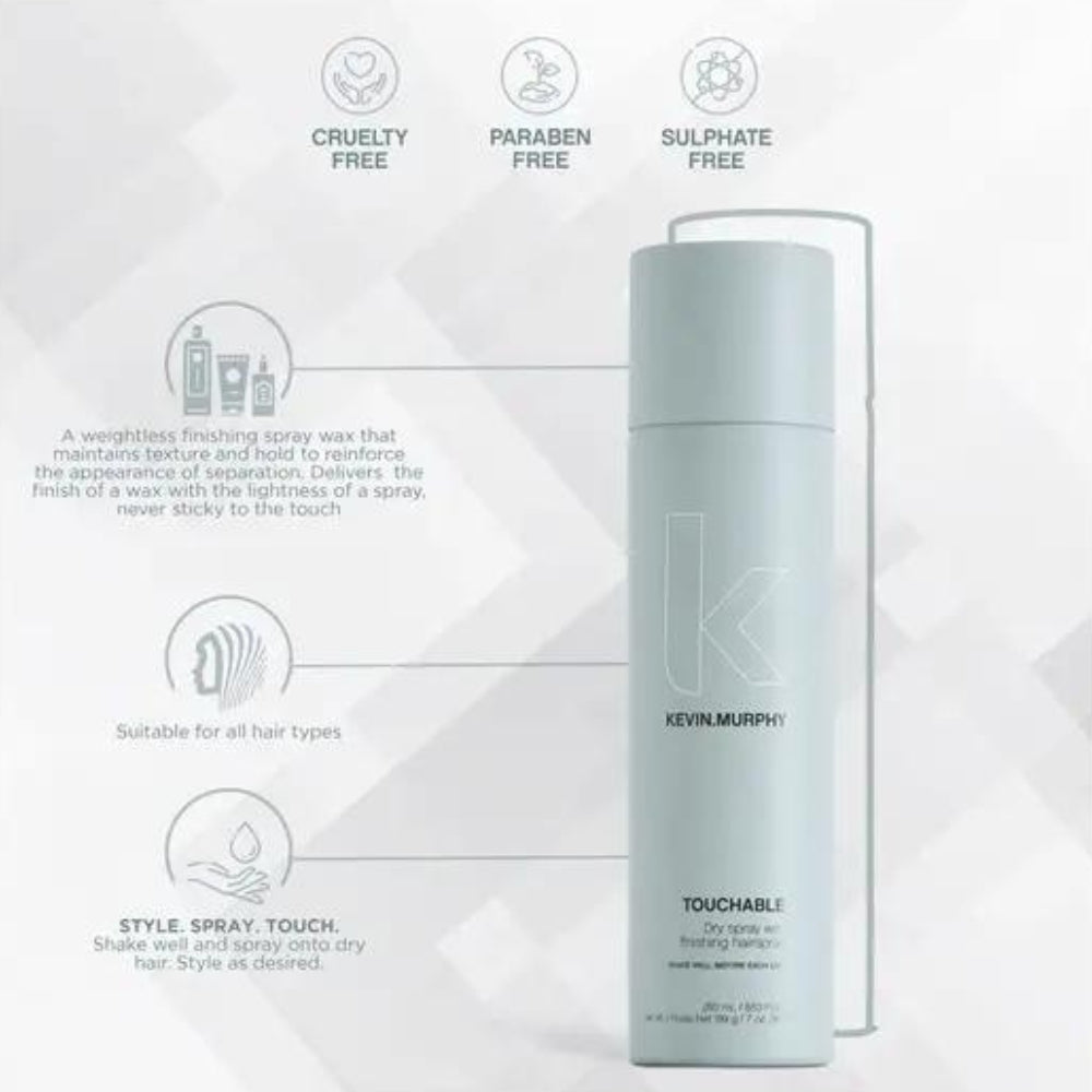 Cire de finition à vaporiser TOUCHABLE - Tenue flexible (250ml/8.45oz)