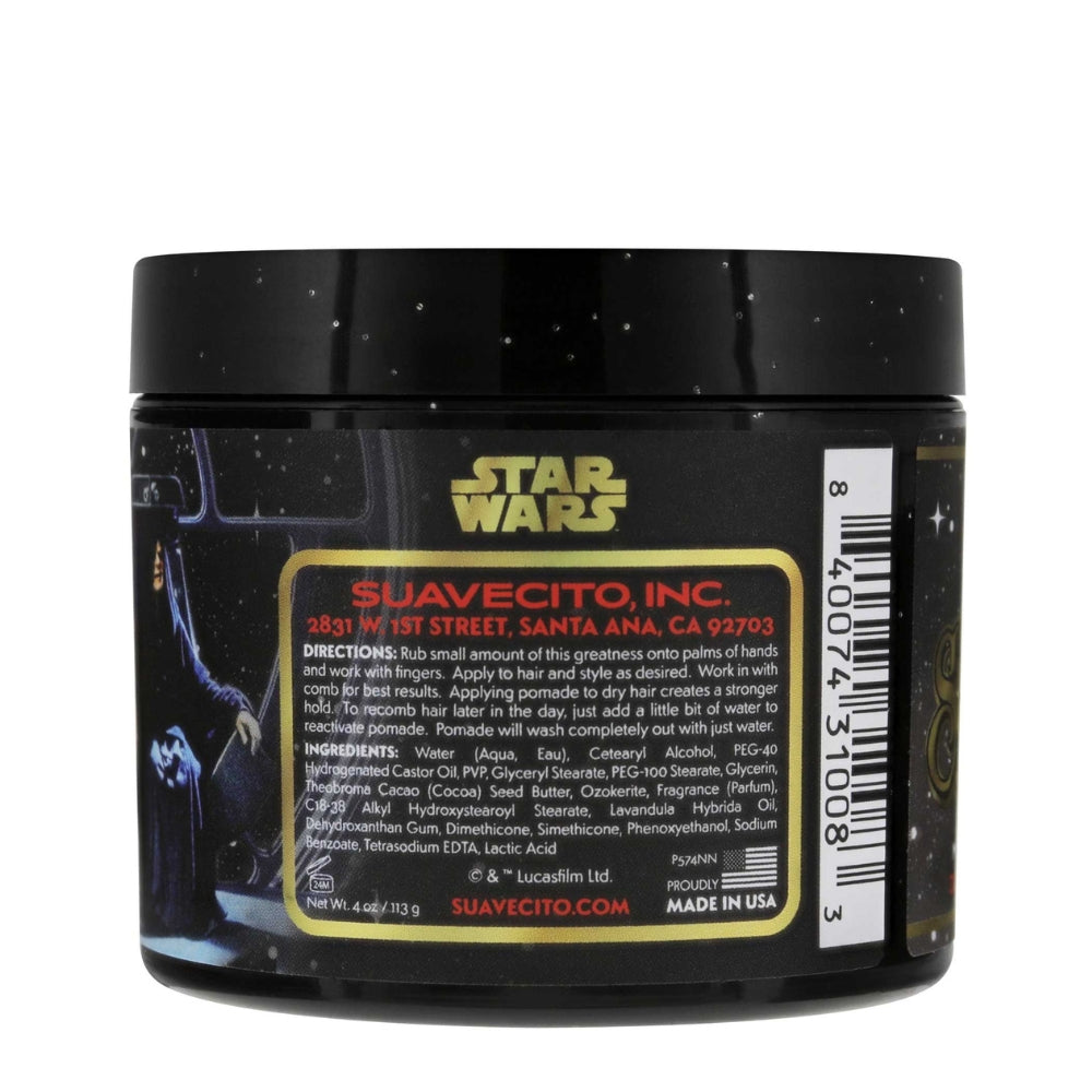 X Star Wars - Pommade d'argile "Matte Pomade" Édition Emperor Palpatine Dark Side - Tenue moyenne, fini mat (113ml/4.0oz)
