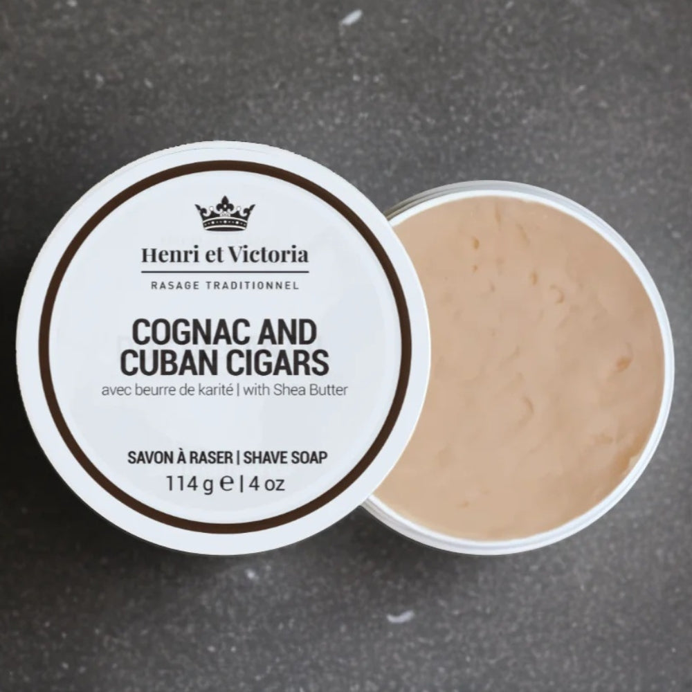Savon à raser végan "Cognac and Cuban Cigars" (114g/4.0oz)