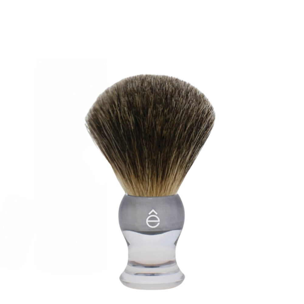 Blaireau "Pure Badger" 100% en poils de blaireau - Medium (23mm/0.90") - Gris translucide