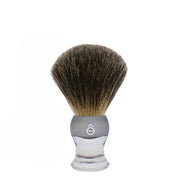 Blaireau "Pure Badger" 100% en poils de blaireau - Medium (23mm/0.90") - Gris translucide