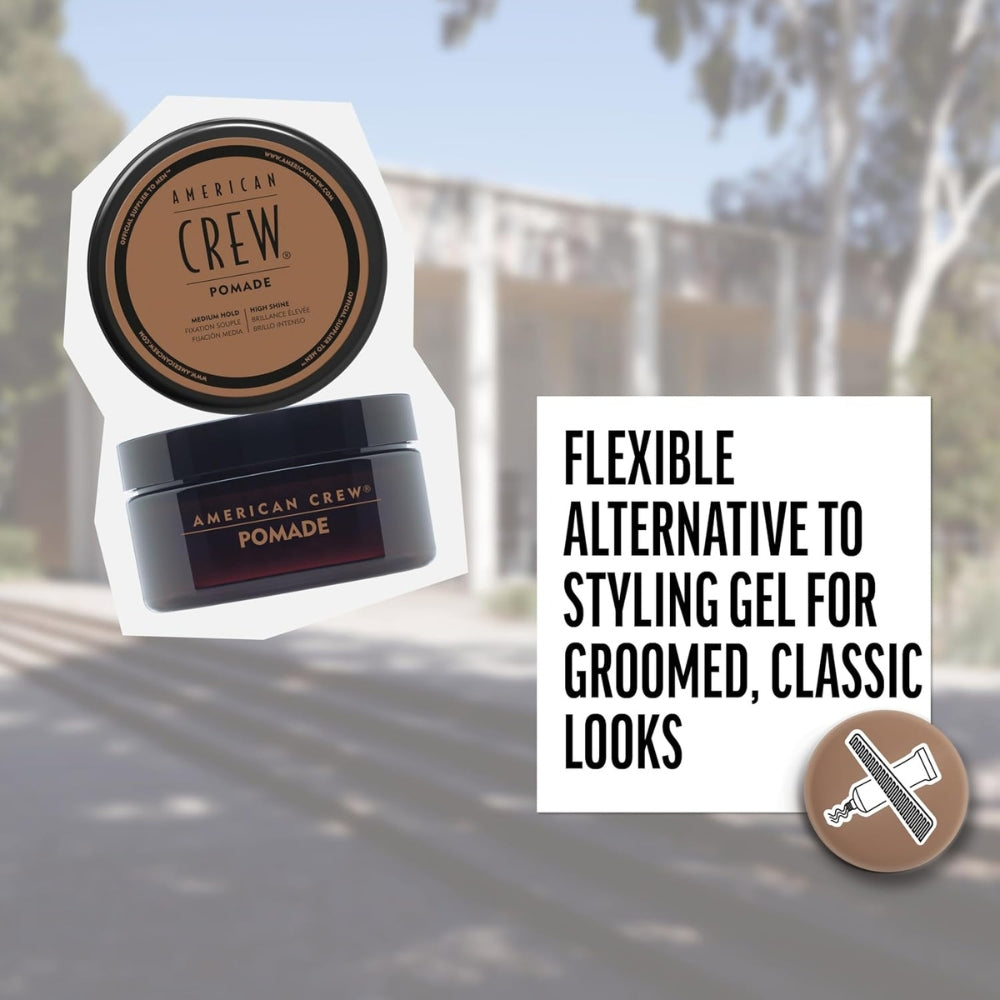 Cire coiffante "Pomade" - Tenue moyenne et brillance élevée (85g/3.0oz)