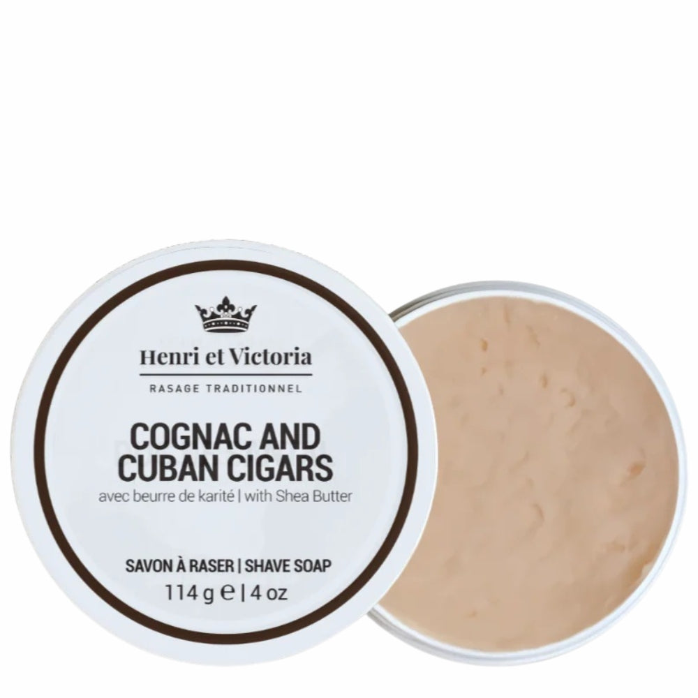 Savon à raser végan "Cognac and Cuban Cigars" (114g/4.0oz)