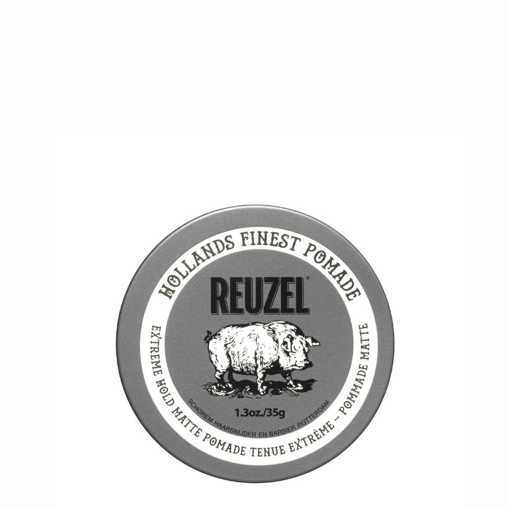 Reuzel - Pommade "Extreme Hold Matte Pomade" - Tenue extrême fini mat (GRISE)