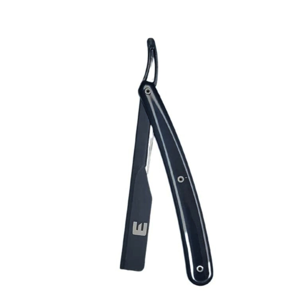 Elegance By Sadapack - Rasoir de barbier à glissière "Shavette" - Noir