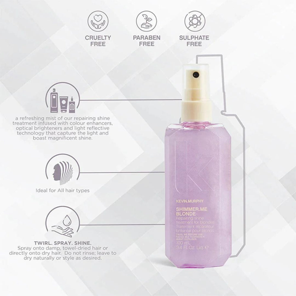 Traitement réparateur brillance sans rinçage SHIMMER.ME BLONDE - Pour cheveux blonds (100ml/3.4oz)