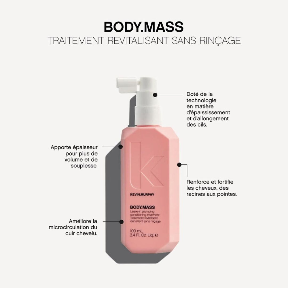 Traitement revitalisant densifiant sans rinçage BODY.MASS - Pour cheveux clairsemés (100ml/3.4oz)