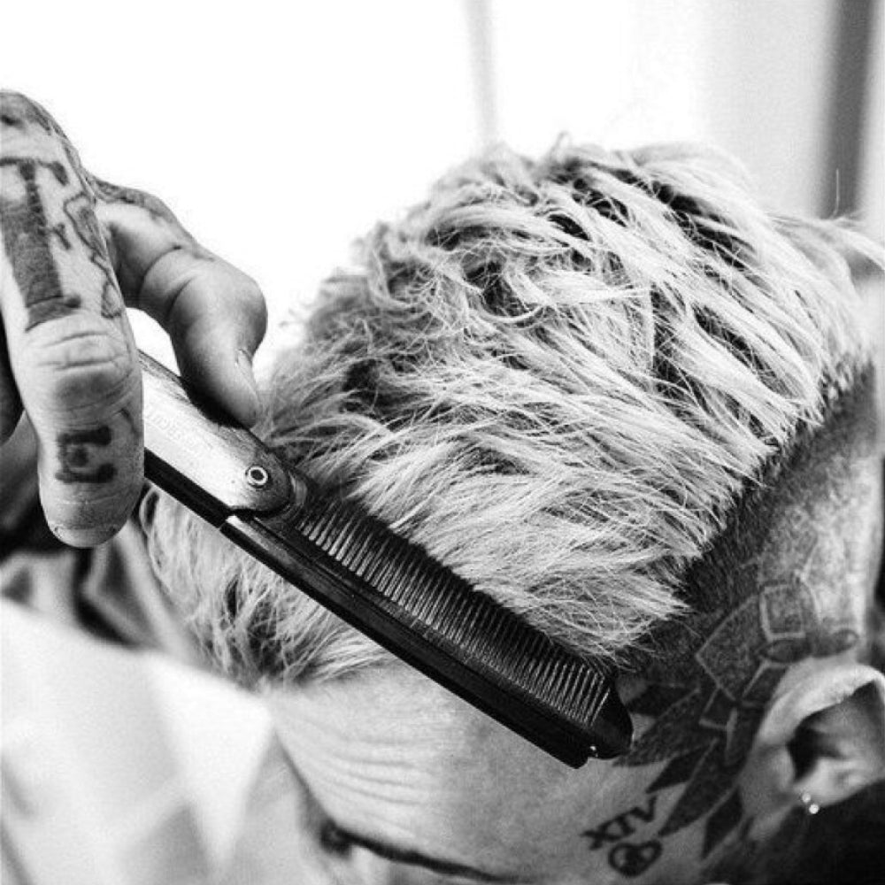 CT7 Peigne repliable style barbier - Tortoise (190mm/7,48")