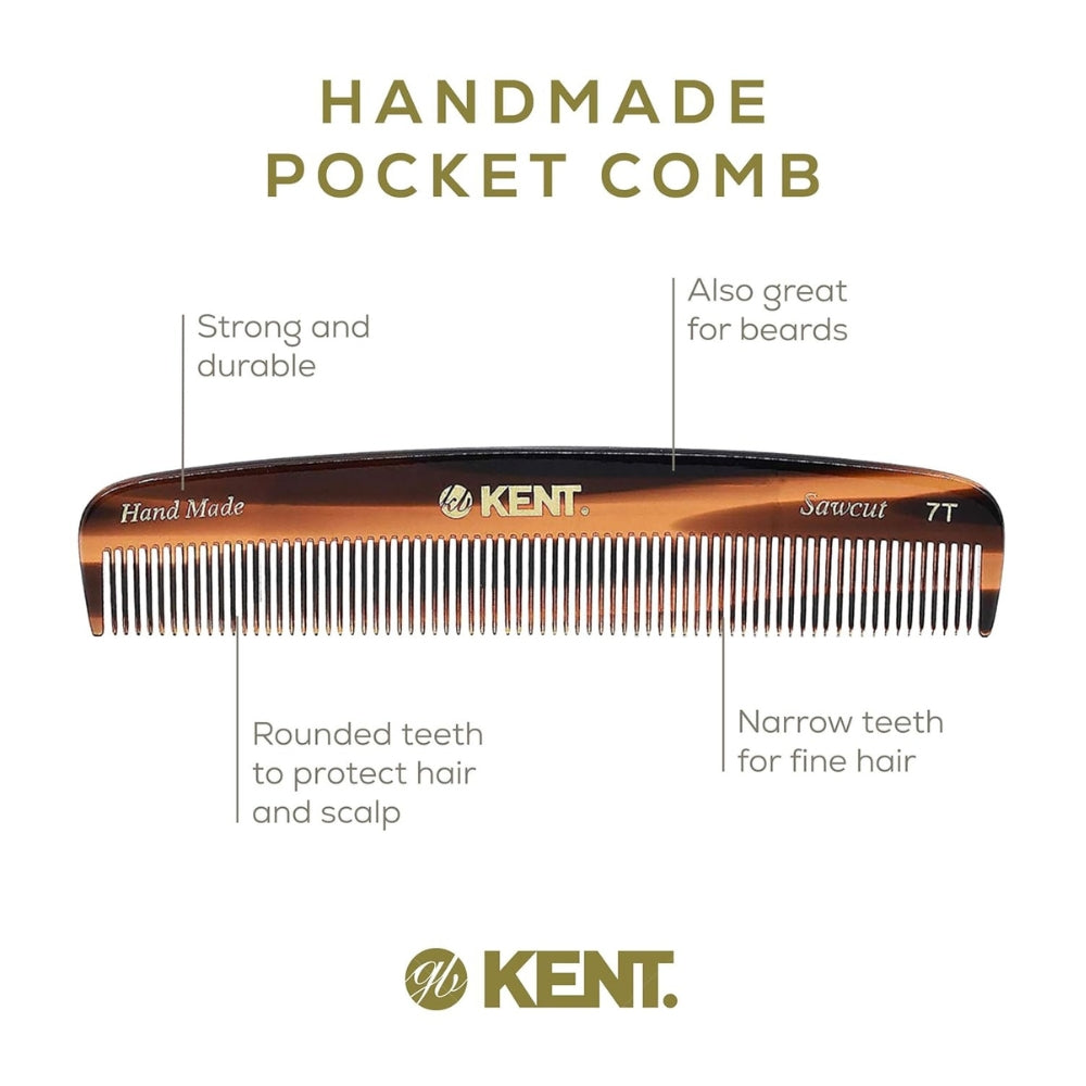 7T Pocket Comb, Fine (136mm/5.4")