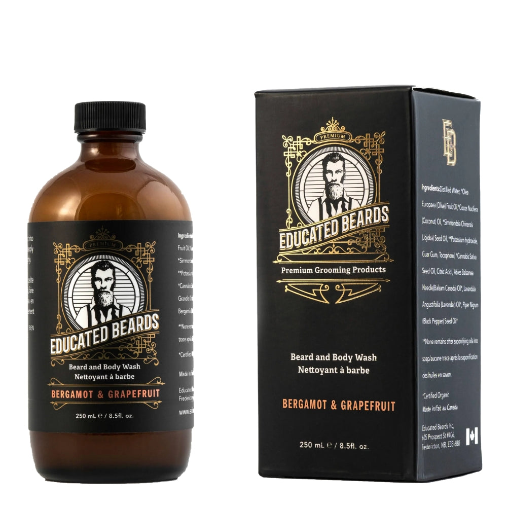 Bergamot Grapefruit Beard and Body Wash (250ml/8.5oz)