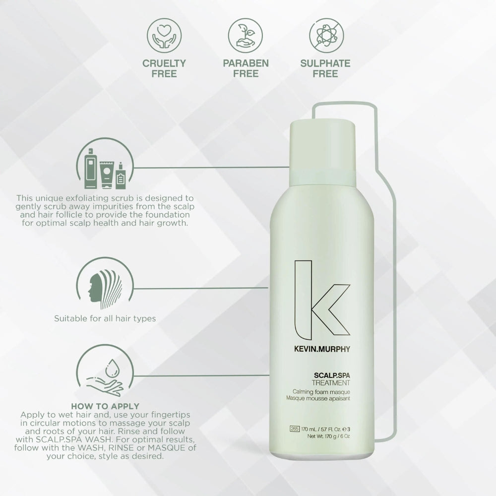 Masque mousse apaisant SCALP.SPA TREATMENT -  Pour cuir chevelu sensible (170ml/6.0oz)