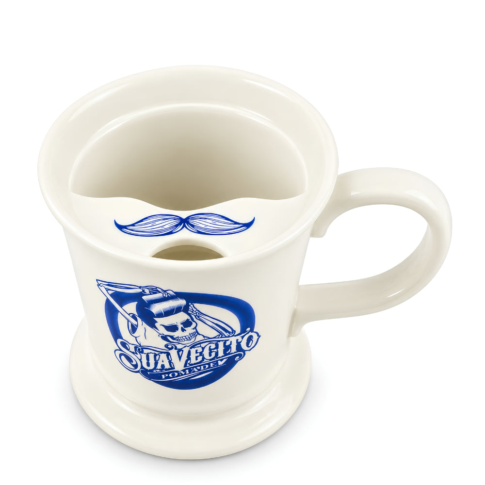 Mustache Ceramic Mug 16oz - White