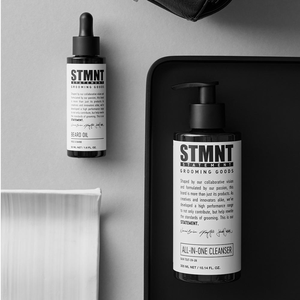 Daily Routine Kit All-In-One Cleanser, Beard Oil & Matte Paste (300ml/10.14oz, 100ml/3.38oz, 50ml/1.6oz)