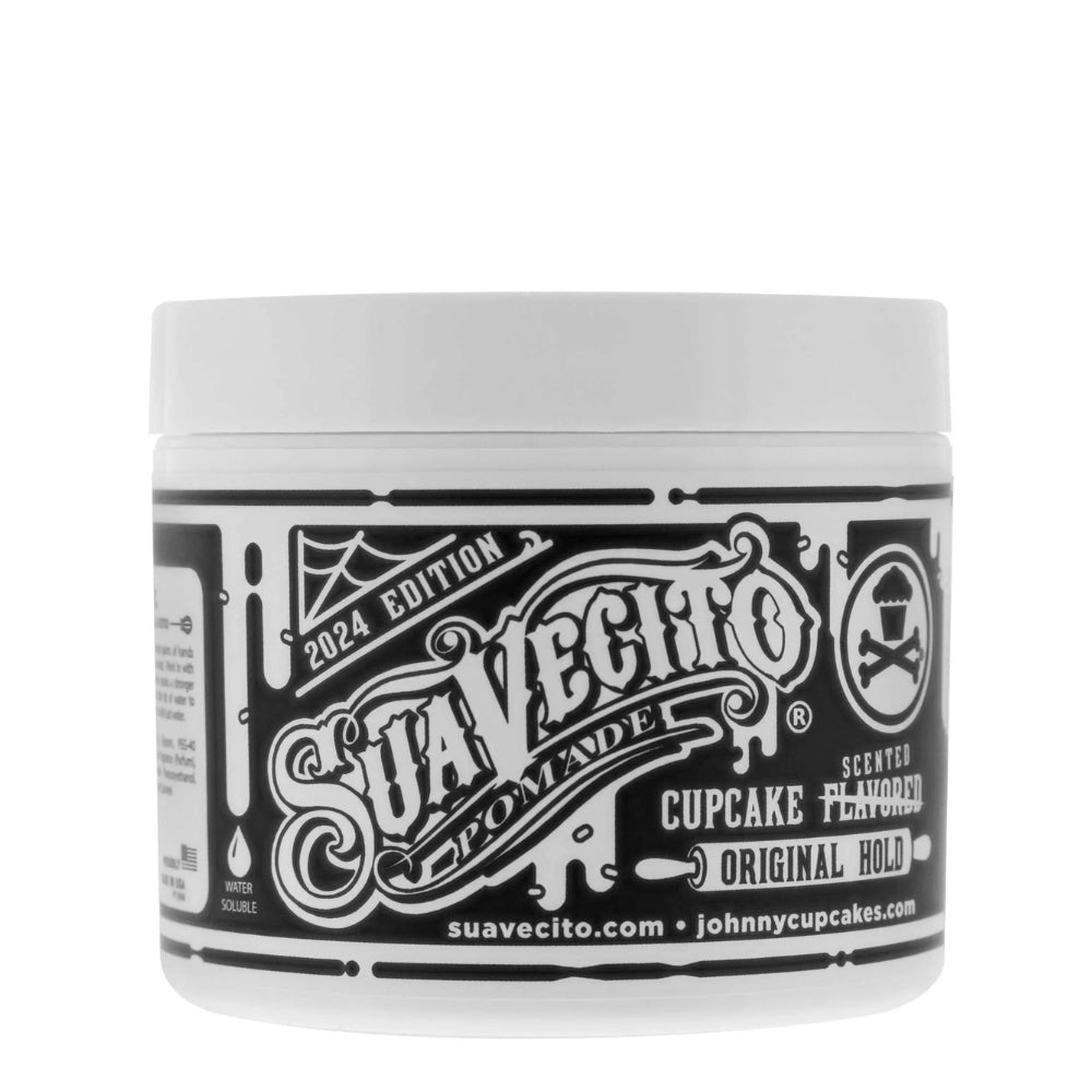 Suavecito X Johnny Cupcakes - Original Hold Pomade Vanilla Cupcake Scent Edition - Medium Hold and Shine (113ml/4.0oz)