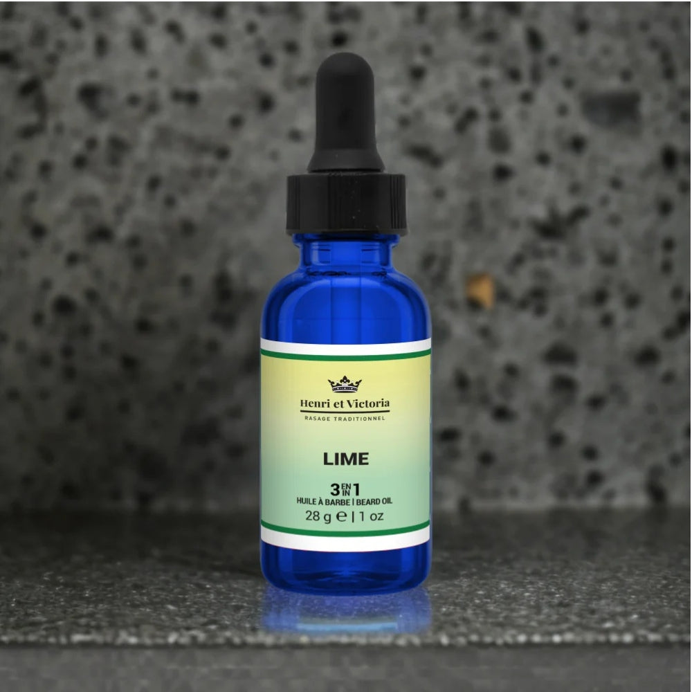 Huile à barbe 3 en 1 "Lime" (28g/1.0oz)