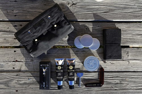Sac de toilette pour barbier - Noir en toile - SPB X Tim Hendricks
