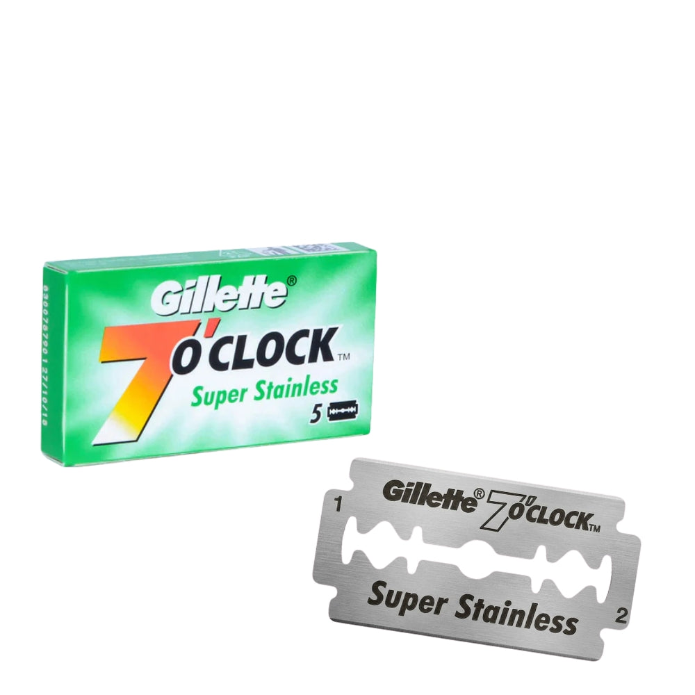 Lames de rasoir à double tranchant "7 O'Clock Super Stainless" (5 unités)