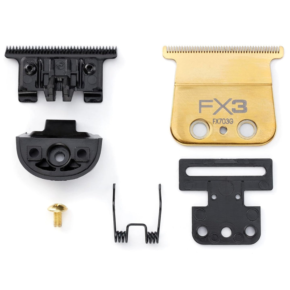 Lame de rechange pour tondeuse FX33T Lame en T à dents standard FX703G DLC/Titanium - Or