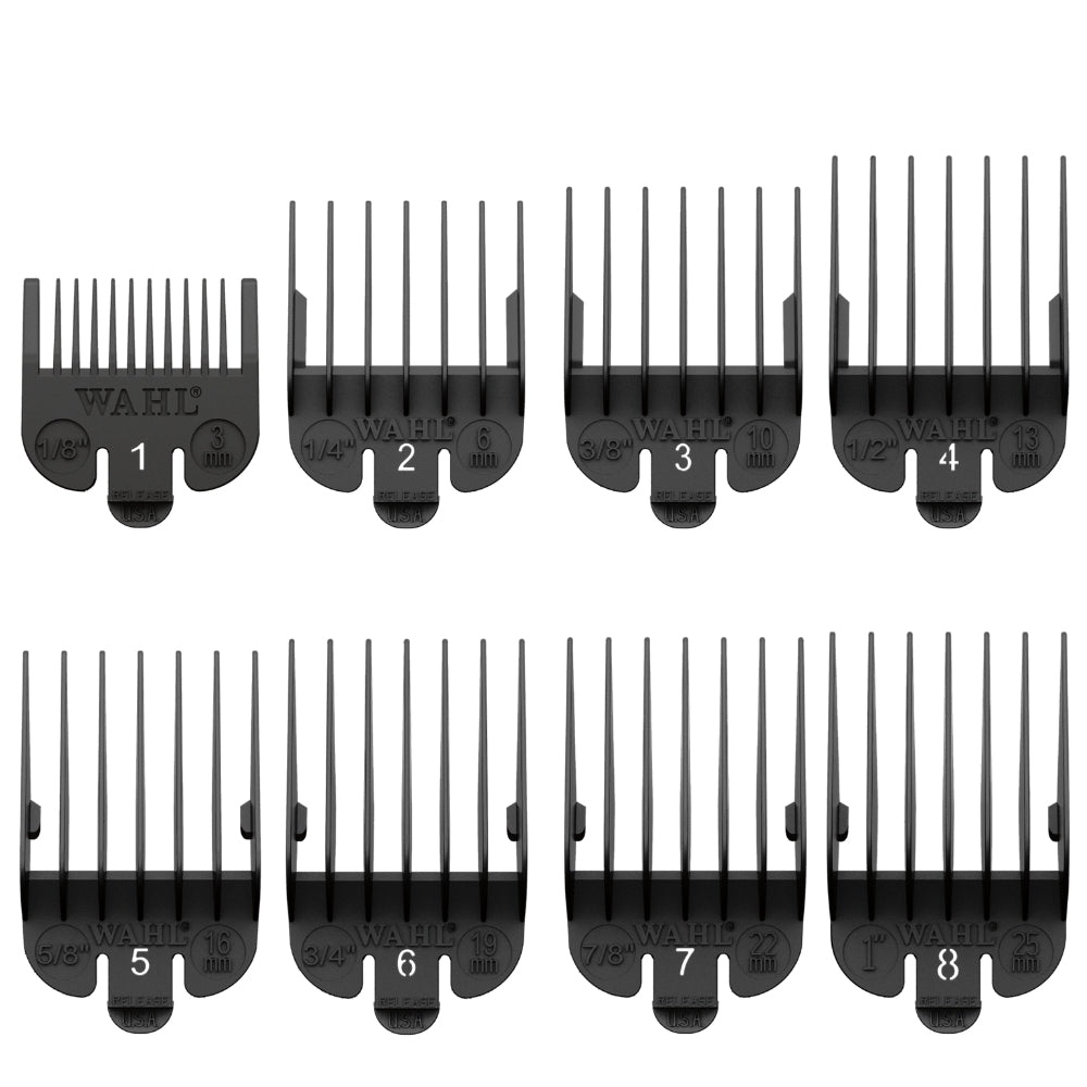 Ensemble de 8 guide de coupe en nylon #53153 - Noir