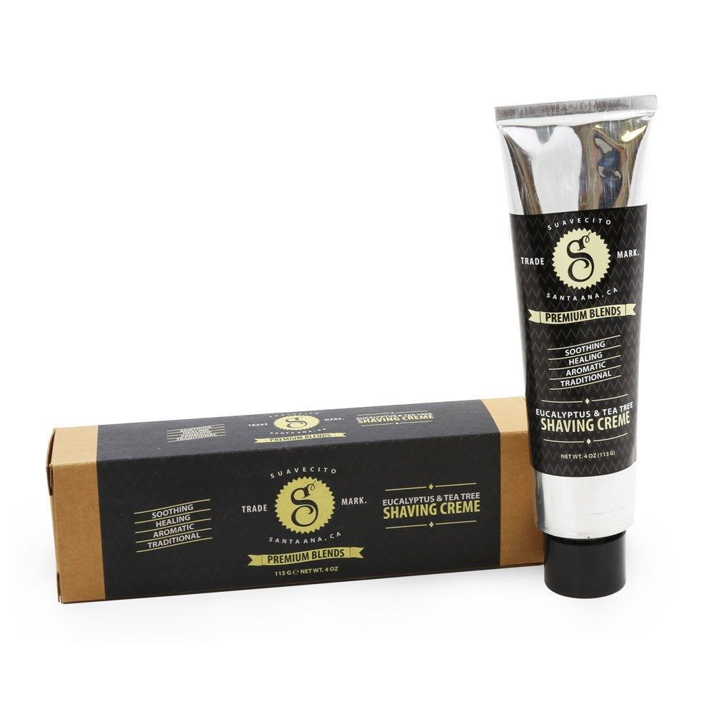 Crème à raser "Premium Blends Eucalyptus Tea Tree Shaving Creme" - Arbre de thé et d'eucalyptus (113g/4.0oz)