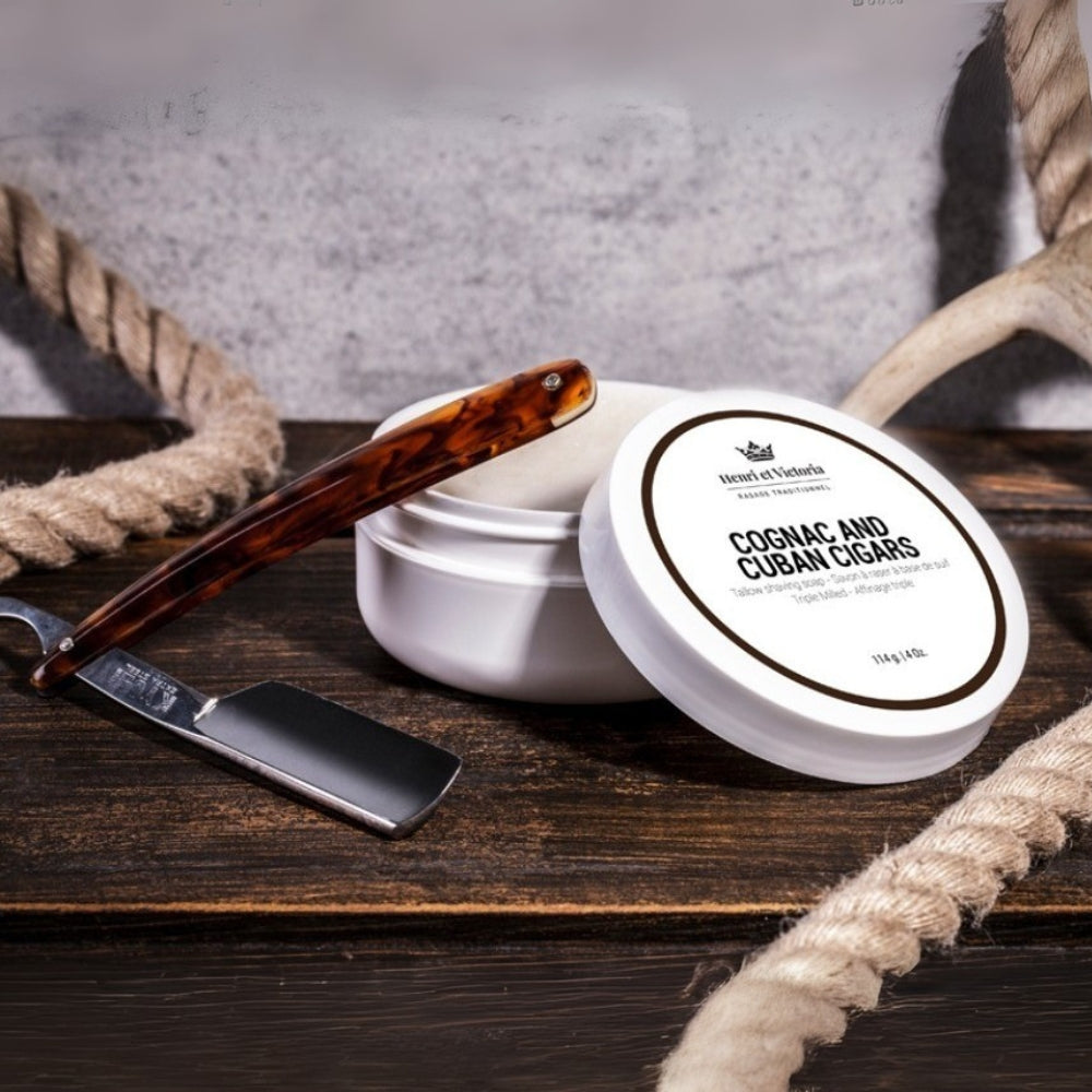 Savon à raser végan "Cognac and Cuban Cigars" (114g/4.0oz)