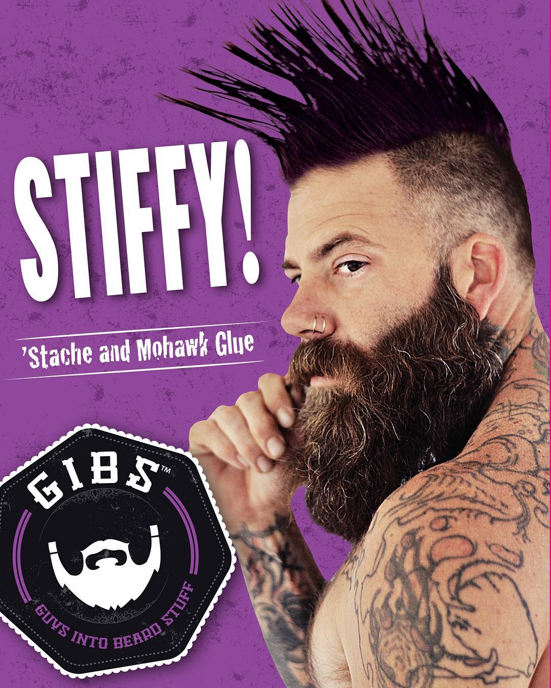 Colle à moustache et mohawk "Stiffy" (57g/2.0oz)