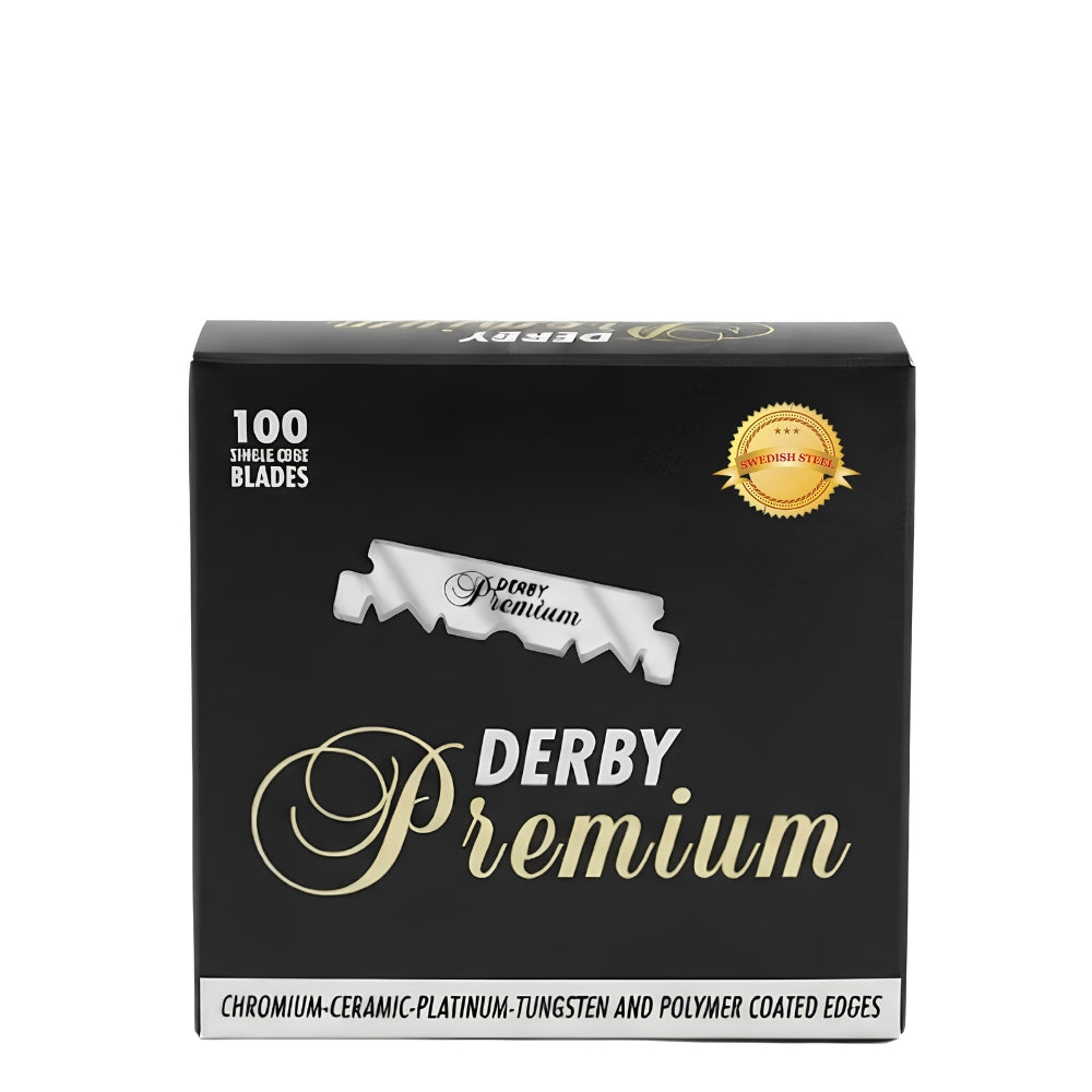 Derby Premium Single Edge Blades for Barber Razors (100 Blades)
