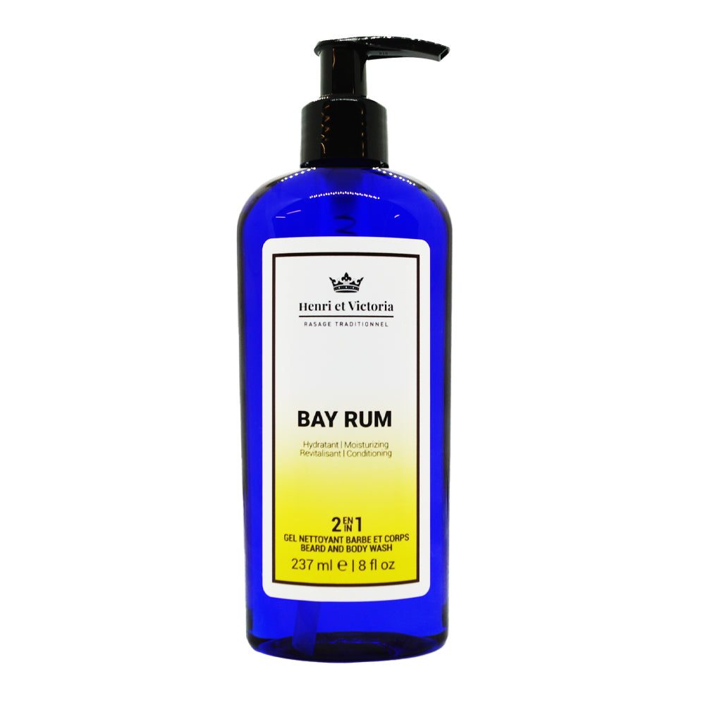 2 in 1 Bay Rum Beard and Body Wash (228g/8.0oz)