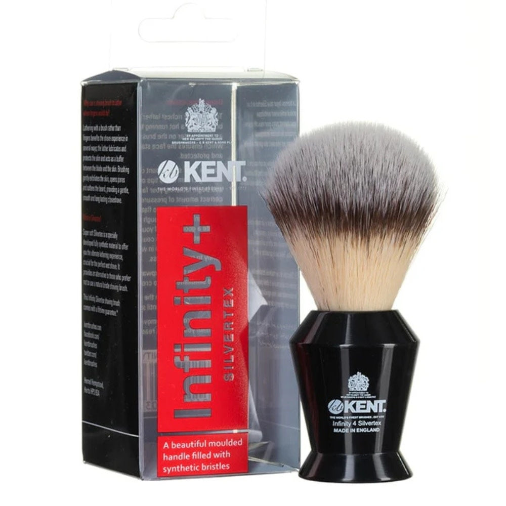 Infinity Plus 100% Synthetic Black Shaving Brush - Medium (22mm/0.87") - INF4 