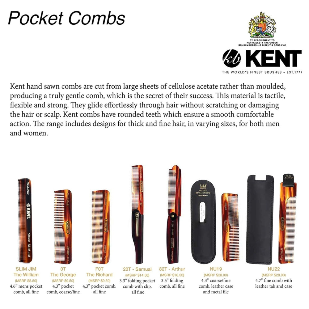 Nu 19 Case Coarse/Fine Tooth With Leather Case & Metal File (110mm/4.3'')