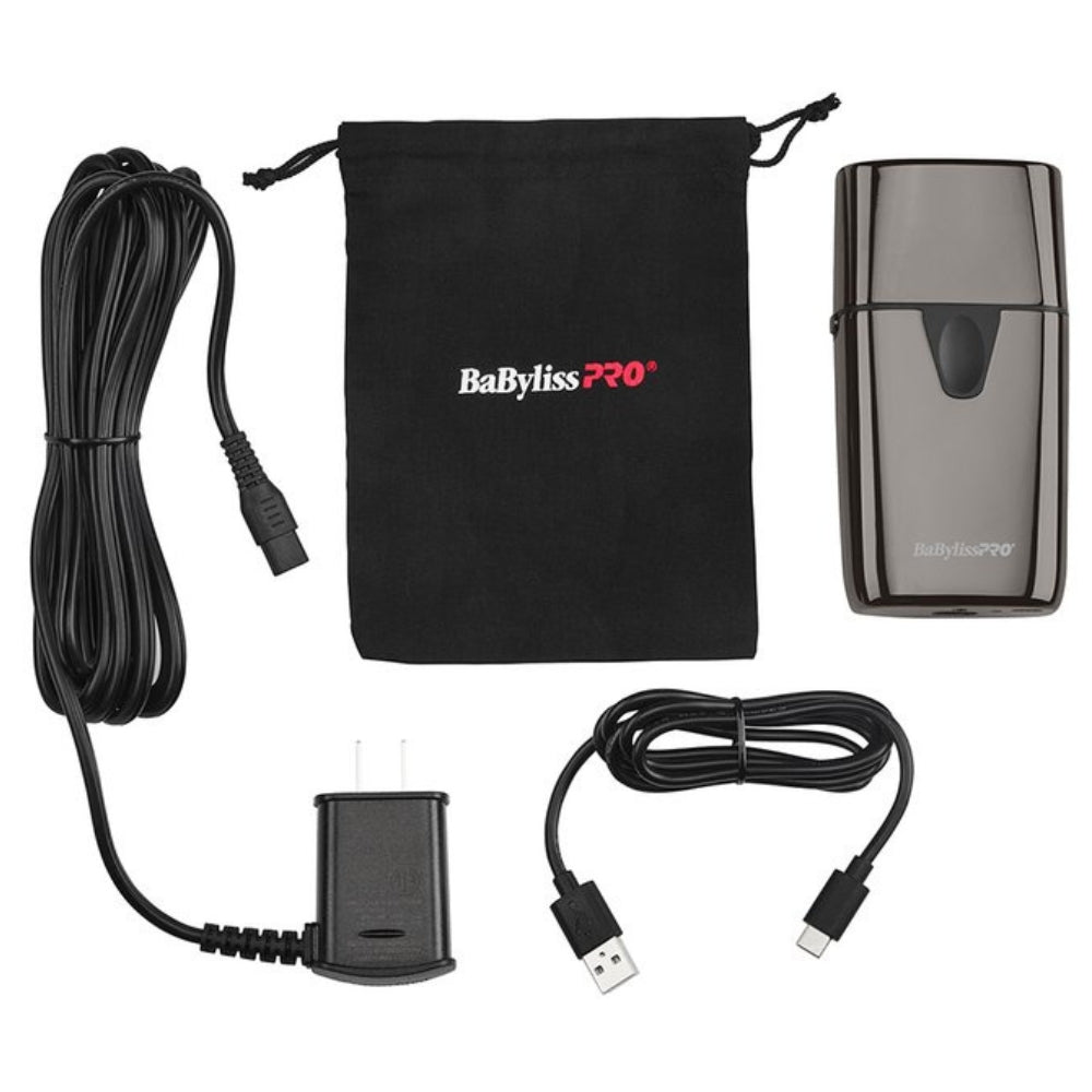 UVFoil UV-Disinfecting Metal Double Foil Shaver - Black Titanium