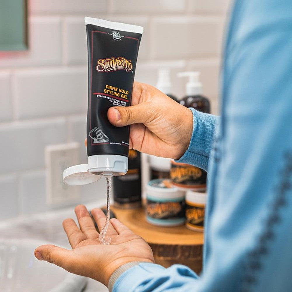 Gel coiffant "Firm Hold Styling Gel" ne s'écaille pas et dure toute la journée - Tenue forte avec brillance (237ml/8.0oz)