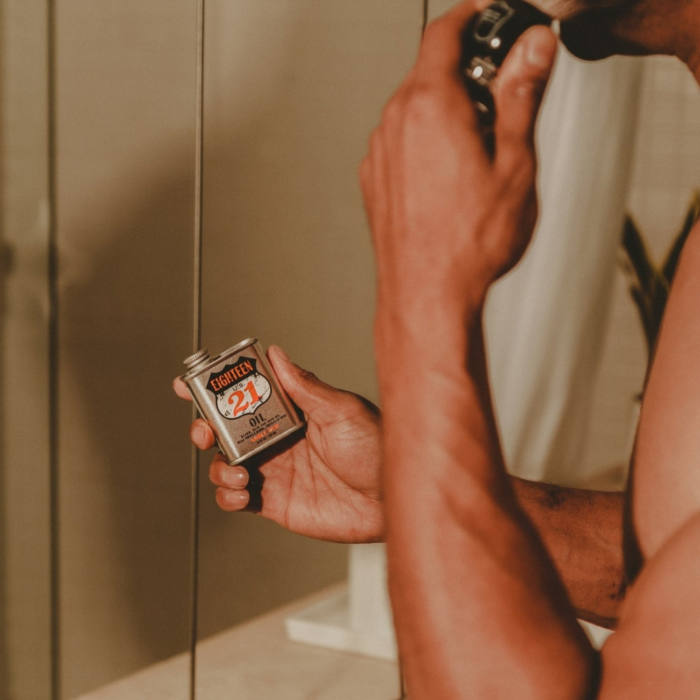 18.21 Man Made - Huile pour la barbe, cheveux et peau "Sweet Tobacco" (60ml/2.0oz)