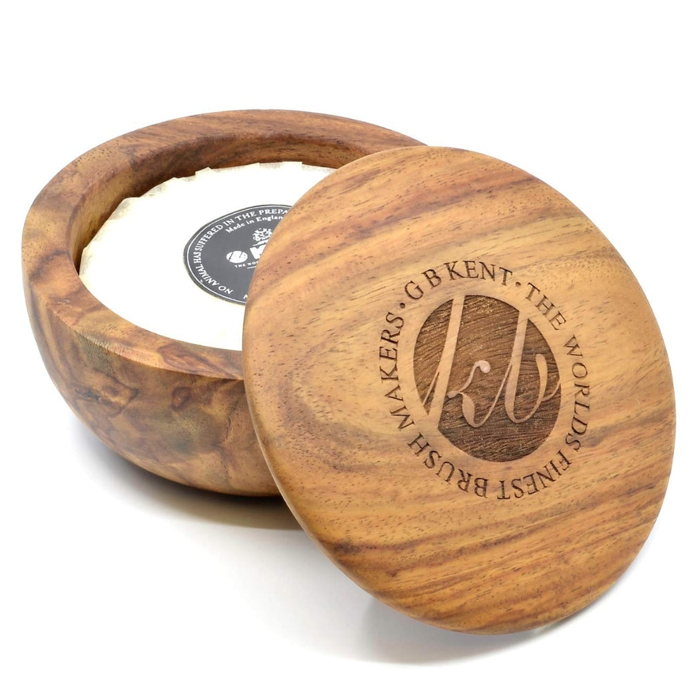 KENT. - Savon de rasage dans un bol en bois  (120g/4,23oz) - SB6